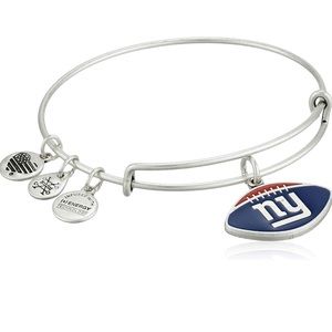 NWT Alex and Ani Color Infusion New York Giants Football II Bangle